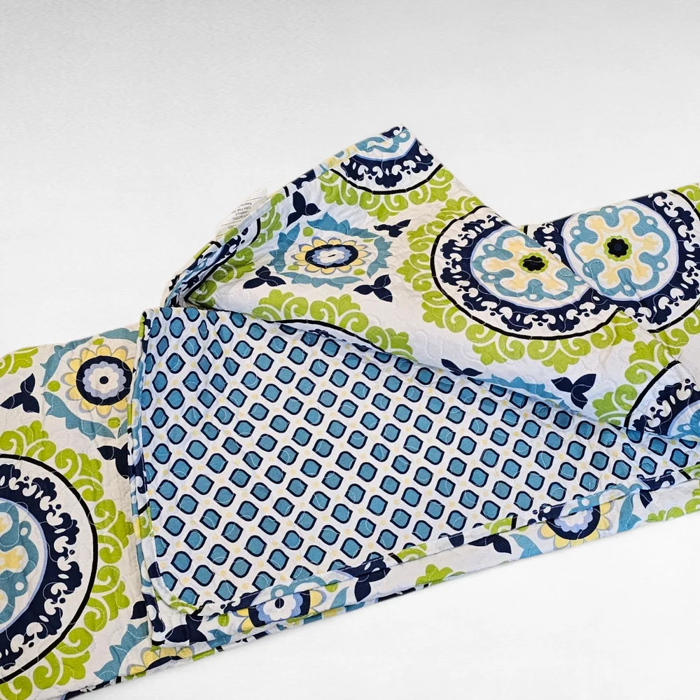 Danesha 2 Piece Twin Coverlet Set Blue Green